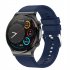 Smart Watch Touch Control Screen Infrared Physiotherapy Ecg Heart Rate Blood Oxygen Monitor Black Belt