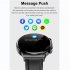 Smart Watch Touch Control Screen Infrared Physiotherapy Ecg Heart Rate Blood Oxygen Monitor Black Belt