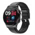 Smart Watch Touch Control Screen Infrared Physiotherapy Ecg Heart Rate Blood Oxygen Monitor Black Belt