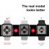 Smart Watch Touch Screen IP68 Waterproof Heart Rate Blood Pressure Monitor Smartwatch gray Rubber belt