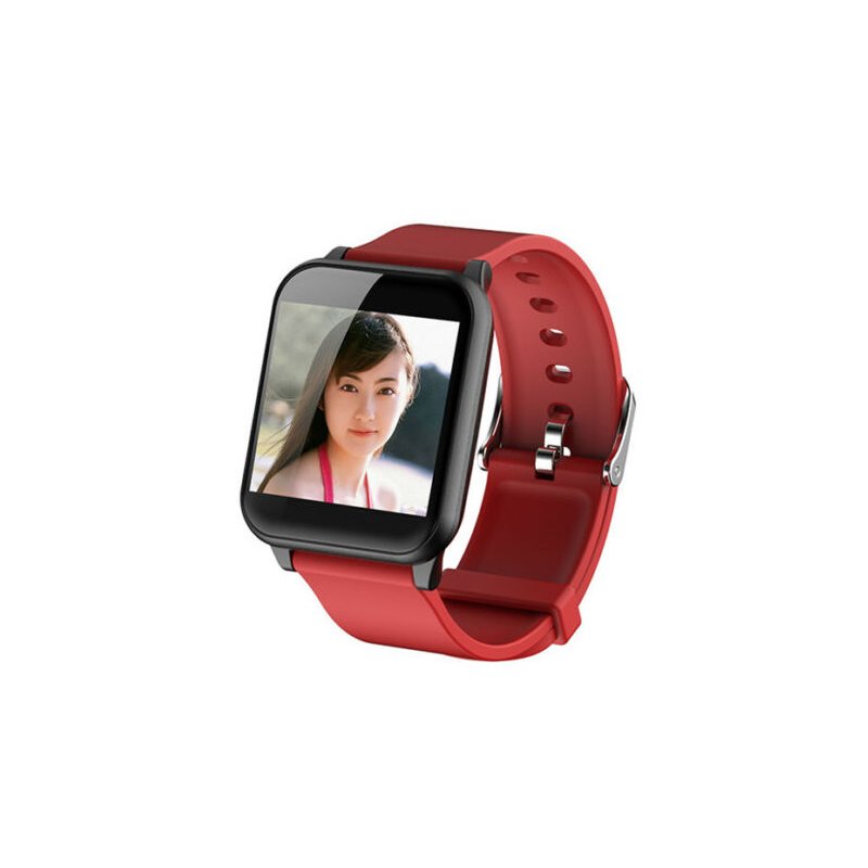Smart Watch Waterproof Sport Blood Pressure Heart Rate Monitor  for Phone Android Smart Bracelet  red