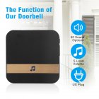 Smart Wireless Wifi Doorbell 52 Different Melodies Security Intercom Camera Door Bell UK plug