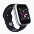 Smart Wristband Z6 Bluetooth Smart Watch with Call Information Reminder Step counting Function Black and Silver