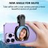 Smartphone Camera Mirror Reflection Clip Kit Portable Mobile Phone Camera Mirror Clip With Storage Bag Dustproof Cloth For Outdoor Travel Phone Photography 4 pi