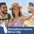 Smartphone Camera Mirror Reflection Clip Kit Portable Mobile Phone Camera Mirror Clip With Storage Bag Dustproof Cloth For Outdoor Travel Phone Photography 4 pi