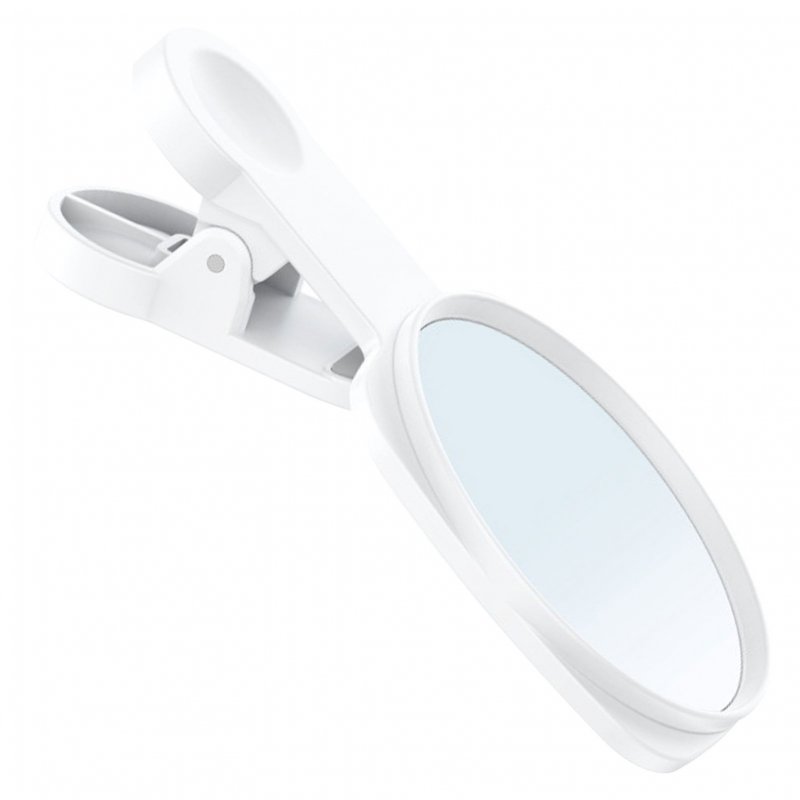 Smartphone Camera Mirror Reflection Clip Kit Portable Mobile Phone Camera Mirror Clip With Storage Bag Dustproof Cloth For Outdoor Travel Phone Photography 4 piece set white