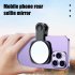 Smartphone Camera Mirror Reflection Clip Kit Portable Mobile Phone Camera Mirror Clip With Storage Bag Dustproof Cloth For Outdoor Travel Phone Photography 4 pi