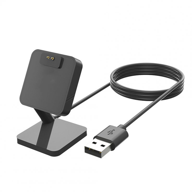 Smartwatch Charger Cradle Charging Dock Usb Charging Cable Power Adapter Compatible For Redmi Band 2 black