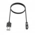 Smartwatch Dock Charger Adapter Magnetic Usb Charging Cable Compatible For Xiaomi Haylou Solar Plus   Ls16 Black 60CM