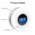 Smoke Alarm Co Carbon Monoxide Detector 2 In 1 Household Lcd Display Sound Light Alarm For House Apartment English
