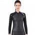 Smoothbark Diving Suit for Men 3MM Seperate Suit Female Jacket Surfing Warm Swimwear Female black XL