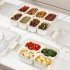 Snackle Box Container  Divided Serving Tray With Lid  Handle Portable Snack Platters  Clear Organizer For Candy  Fruits  Nuts  Snacks  Wedding  Party White spic