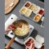 Snackle Box Container  Divided Serving Tray With Lid  Handle Portable Snack Platters  Clear Organizer For Candy  Fruits  Nuts  Snacks  Wedding  Party White spic
