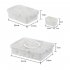 Snackle Box Container  Divided Serving Tray With Lid  Handle Portable Snack Platters  Clear Organizer For Candy  Fruits  Nuts  Snacks  Wedding  Party White spic