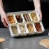 Snackle Box Container  Divided Serving Tray With Lid  Handle Portable Snack Platters  Clear Organizer For Candy  Fruits  Nuts  Snacks  Wedding  Party White spic