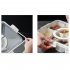 Snackle Box Container  Divided Serving Tray With Lid  Handle Portable Snack Platters  Clear Organizer For Candy  Fruits  Nuts  Snacks  Wedding  Party White spic