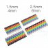 Snap on Type Colorful Cable  Markers 0 9 Digital Line Marking Tube Color coded Number Tag Label for Wire 2 5mm  