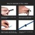 Snap on Type Colorful Cable  Markers 0 9 Digital Line Marking Tube Color coded Number Tag Label for Wire 2 5mm  