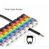 Snap on Type Colorful Cable  Markers 0 9 Digital Line Marking Tube Color coded Number Tag Label for Wire 2 5mm  