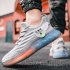 Sneakers For Men Breathable Mesh Running Shoes Anti slip Wear resistant Rubber Soles Sport Shoes For Running Fitness Denim Blue 39