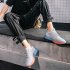 Sneakers For Men Breathable Mesh Running Shoes Anti slip Wear resistant Rubber Soles Sport Shoes For Running Fitness Denim Blue 39