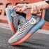 Sneakers For Men Breathable Mesh Running Shoes Anti slip Wear resistant Rubber Soles Sport Shoes For Running Fitness Denim Blue 39
