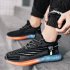 Sneakers For Men Breathable Mesh Running Shoes Anti slip Wear resistant Rubber Soles Sport Shoes For Running Fitness Denim Blue 39