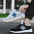 Sneakers For Men Women Anti slip Wear resistant Rubber Soles Sport Shoes Breathable Mesh Running Shoes For Running Fitness ZM 065 black 38