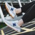 Sneakers For Men Women Anti slip Wear resistant Rubber Soles Sport Shoes Breathable Mesh Running Shoes For Running Fitness ZM 065 black 38