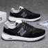 Sneakers For Men Women Anti slip Wear resistant Rubber Soles Sport Shoes Breathable Mesh Running Shoes For Running Fitness ZM 065 black 38