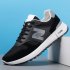 Sneakers For Men Women Anti slip Wear resistant Rubber Soles Sport Shoes Breathable Mesh Running Shoes For Running Fitness ZM 065 black 38