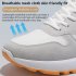 Sneakers For Men Women Anti slip Wear resistant Rubber Soles Sport Shoes Breathable Mesh Running Shoes For Running Fitness ZM 065 black 38
