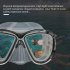 Snorkel Mask With Physical Tempered Glass Lens Swimming Waterproof Soft Silicone Glasses Full Dry Tube Diving Snorkel And Goggles Set Transparent Black