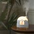Snow House Humidifier 2 in 1 Night Light Humidifier  USB Charging Household 350ml Desktop Humidifiers  Timing Adjustment Cute Mist Humidifiers For Car  Office  