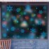 Snowflower Pattern Static Window Sticker Kids Room Christmas Decorations blue