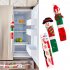 Snowman Christmas Refrigerator Microwave Oven Door Knob Covers Door Handle Home Decoration Microwave oven gloves