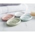 Soap Box Portable Drain Silicone Soap Dish with Laundry Brush for Bathroom white 11 4   7 5   1 8