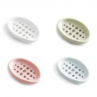 Soap Box Portable Drain Silicone Soap Dish with Laundry Brush for Bathroom white 11 4   7 5   1 8