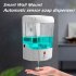 Soap Dispenser Battery Powered 700ml Wall Mount Automatic IR Sensor Touch free Kitchen Soap Lotion Pump for Kitchen Bathroom white