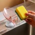 Soap  Holder Rotatable Draining Soap Box With Suction Cup For Bathroom Transparent  Pink