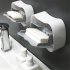 Soap  Holder Wall Mounted Soap Mount Flip top Soap Box Bathroom Accessories Light gray  soap dish  large