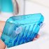 Soap Storage Box Dish Case Makeup Organizer Water Drain Sponge Holder For Kitchen Bathroom Blue