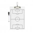 Soccer Lineup Clipboard Soccer Dry Erase Coaches Clipboard Double-Sided Soccer Coaches Clipboard For Outdoor Matches Coaches Training board