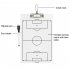 Soccer Lineup Clipboard Soccer Dry Erase Coaches Clipboard Double Sided Soccer Coaches Clipboard For Outdoor Matches Coaches Training board