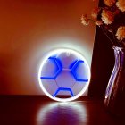 Soccer Neon Sign For Bedroom, Battery/USB Powered LED Football Neon Lamp Sports Neon Sign For Home Bedroom Club Party Wall Hanging Decor white+blue