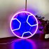 Soccer Neon Sign For Bedroom  Battery USB Powered LED Football Neon Lamp Sports Neon Sign For Home Bedroom Club Party Wall Hanging Decor pink blue
