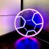 Soccer Neon Sign For Bedroom  Battery USB Powered LED Football Neon Lamp Sports Neon Sign For Home Bedroom Club Party Wall Hanging Decor pink blue