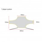 Soccer Target Practice Training Shot Goal Net Portable Football Training Tool for Children Students 7 player system