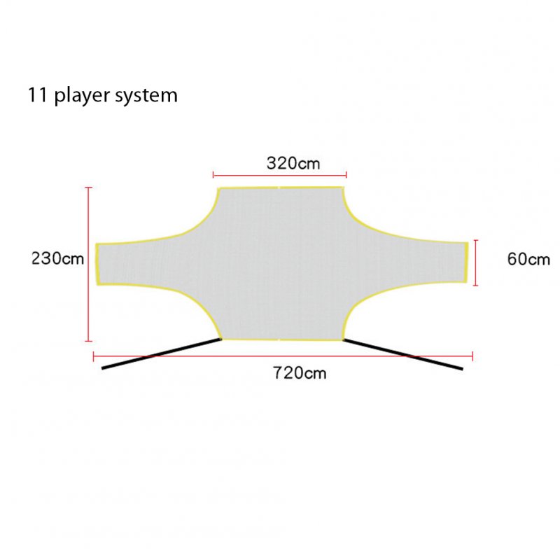 Soccer Target Practice Training Shot Goal Net Portable Football Training Tool for Children Students 11 player system