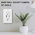 Socket Base Mini Camera Usb Interface Power Outlets Hd Wifi Wireless Ip Camcorder Home Security Surveillance Cam Q15 USB